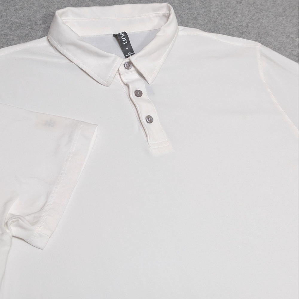 Vuori Strato Tech Polo Shirt Mens Medium Stretch Performance White